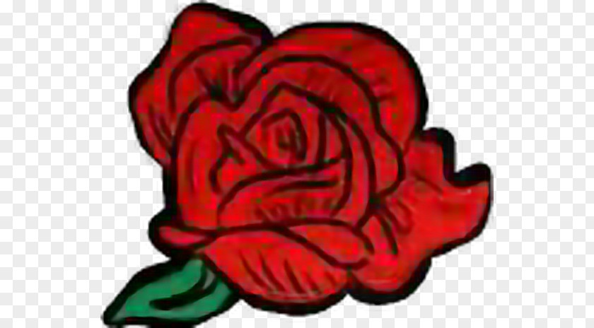 Red Sticker Garden Roses Aesthetics Art Clip PNG