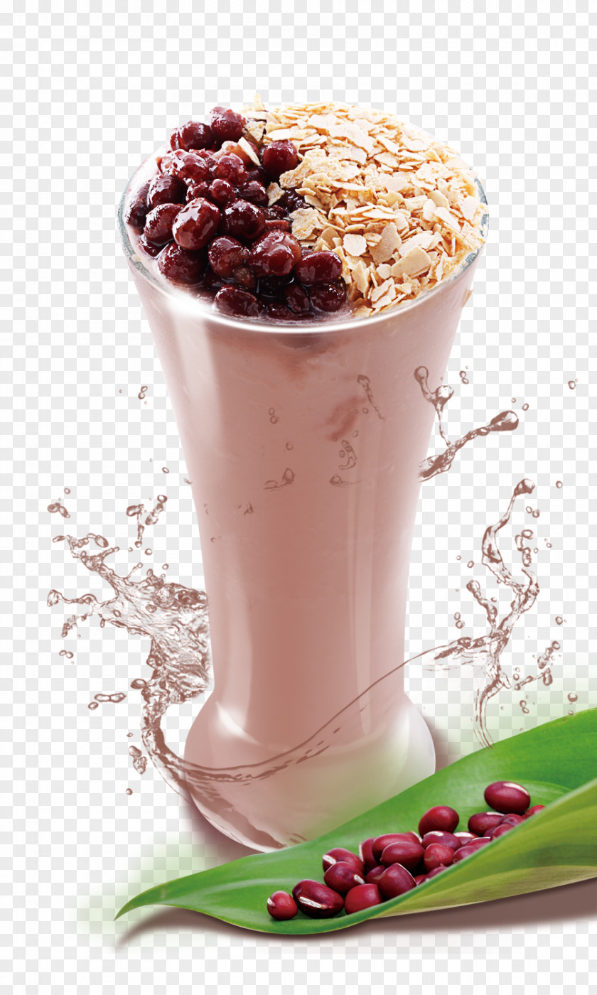 Sand Taro Red Bean Ice Cream Smoothie Bubble Tea Adzuki Drink PNG