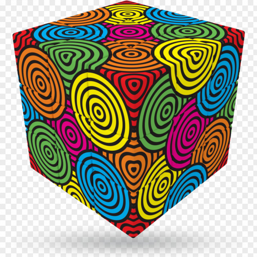 Cube Shape Symmetry Combination Puzzle Pattern PNG
