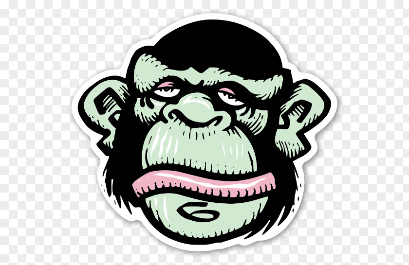 Decals Sticker Label The Evil Monkey Clip Art PNG