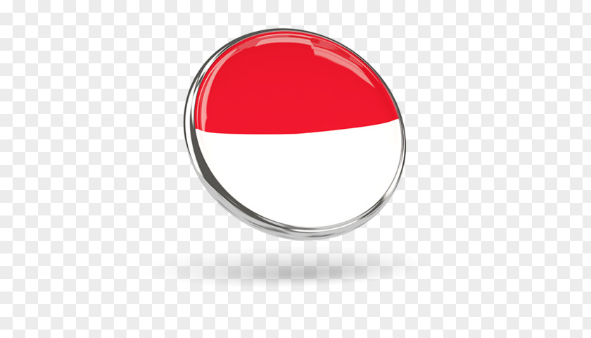 Flag Indonesia Silver Body Jewellery Oval PNG