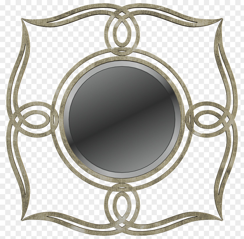 Gray Armchair Mirror Silver Product Design PNG
