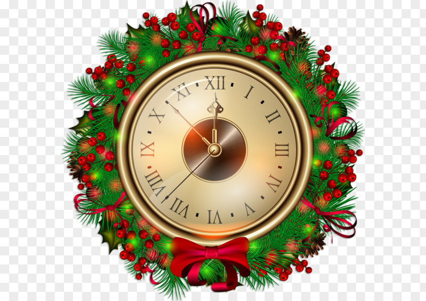 New Year Clock Clip Art Vector Graphics Image Christmas Day PNG
