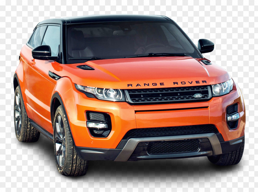 Orange Land Rover Range Car 2014 Evoque 2017 2016 2015 Sport PNG