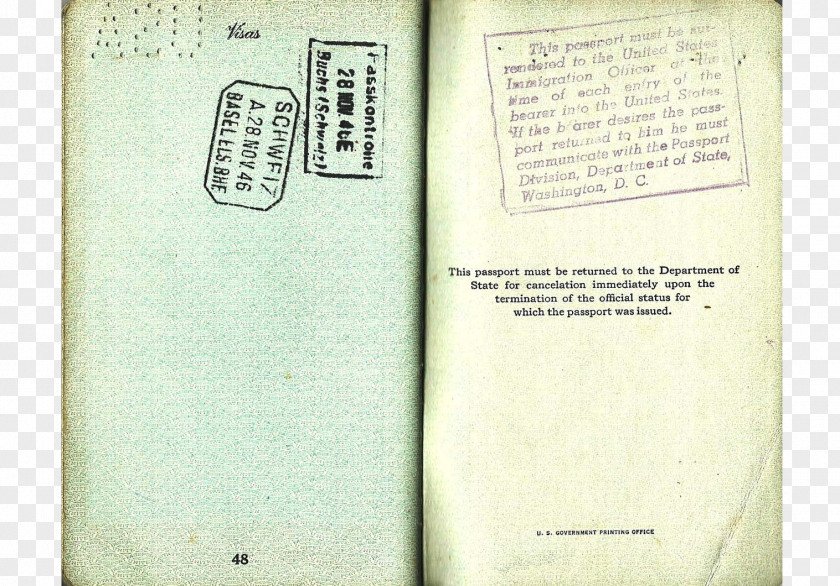 Passport Paper Book Font PNG