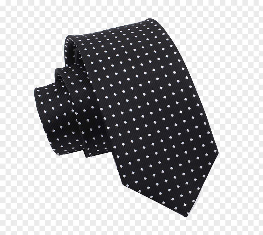 White Dots Black Tie Necktie Polka Dot Formal Wear PNG