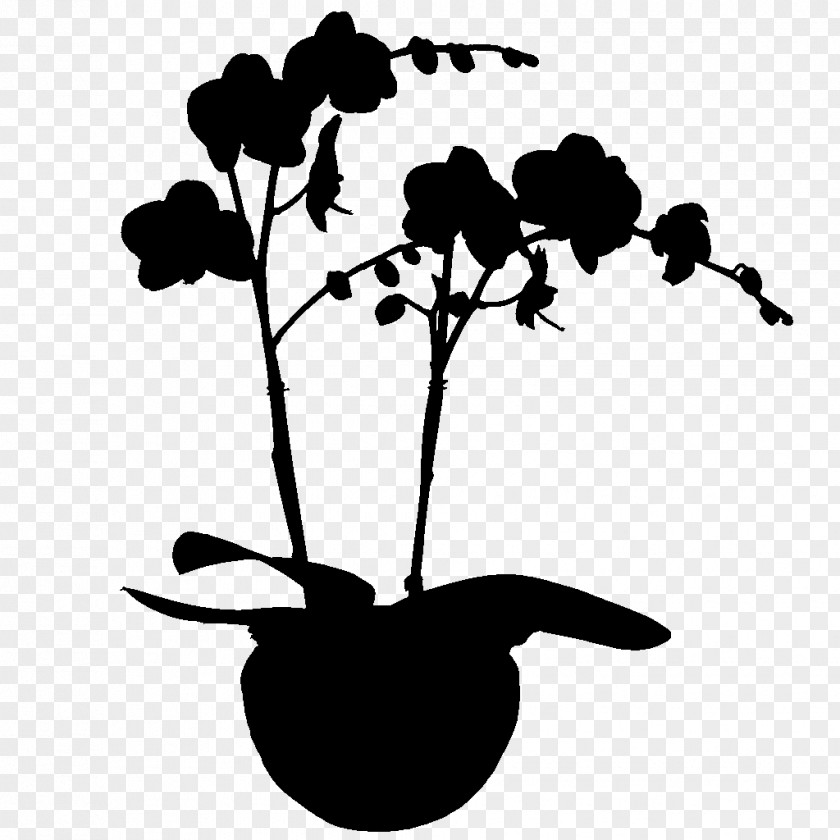 Clip Art Flower Plant Stem Leaf Silhouette PNG