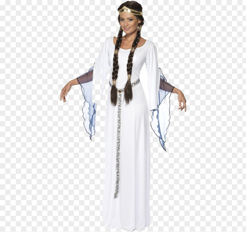 Medieval Women Middle Ages Costume Party Dress PNG