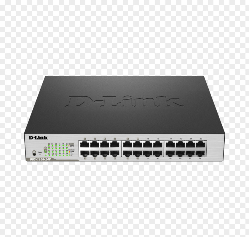 Power Over Ethernet D-Link DGS-1100P-08P Gigabit Network Switch PNG