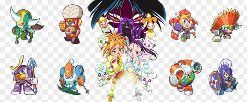 Futari Wa Pretty Cure Mega Man 6 Battle Network 9 Transmission PNG