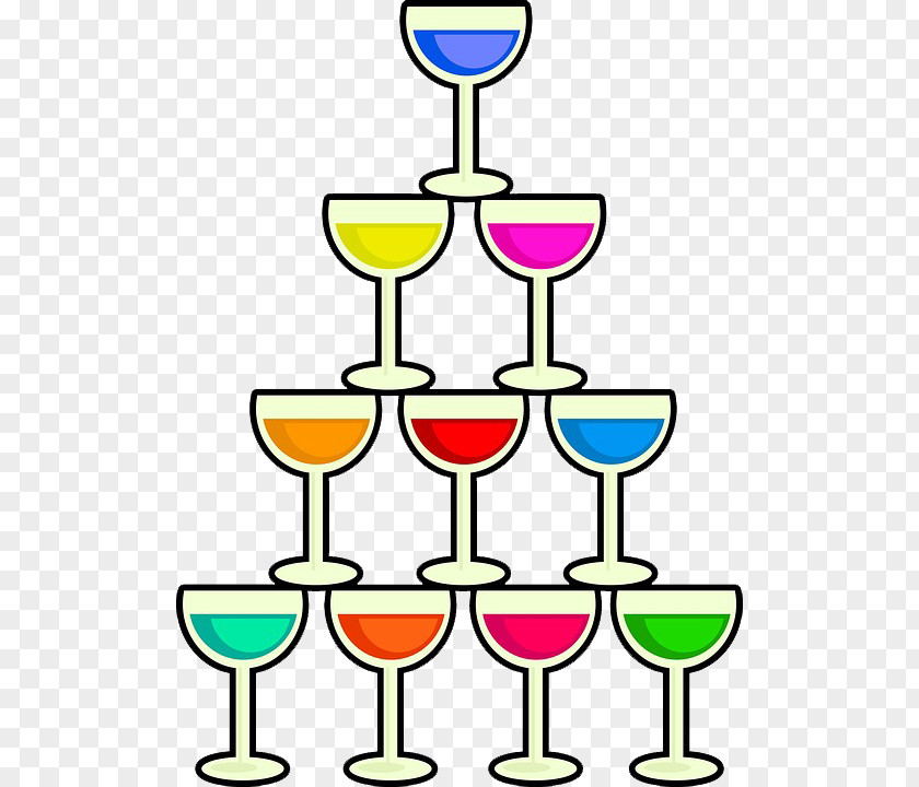 Six Are Colored Drinks Red Wine Champagne Alcoholic Drink PNG