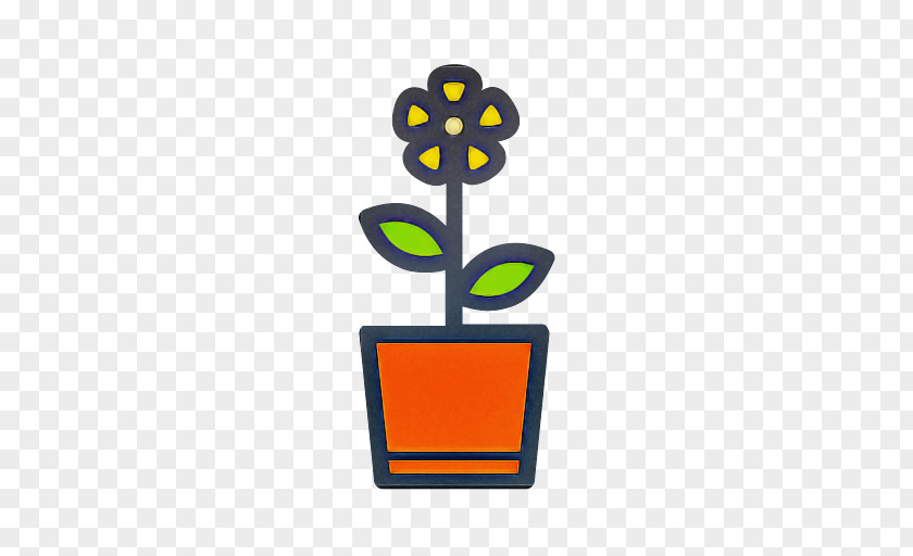 Yellow Logo Flowerpot Plant Flower PNG