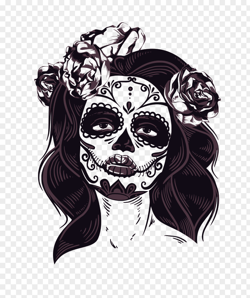 Anarchy La Calavera Catrina Clip Art PNG