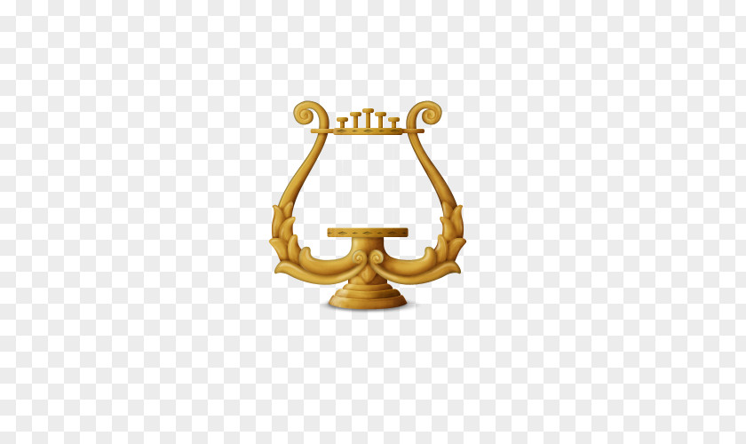 Candle Holders Free To Pull The Material Lyre Musical Instrument Harp Icon PNG