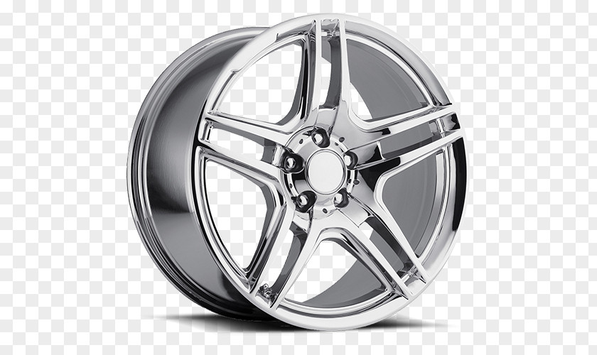 Chromium Plated Alloy Wheel Spoke Rim Car PNG