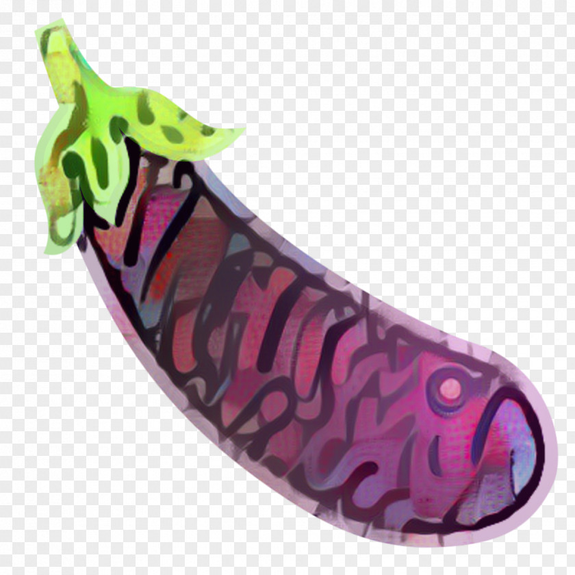 Magenta Eggplant Vegetable Cartoon PNG