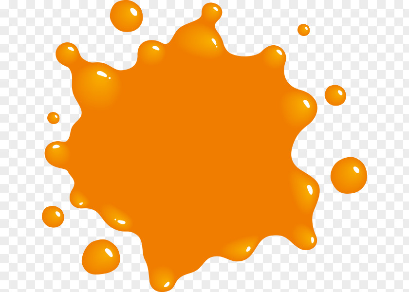 Orange Splat Cliparts Paint Logo Clip Art PNG