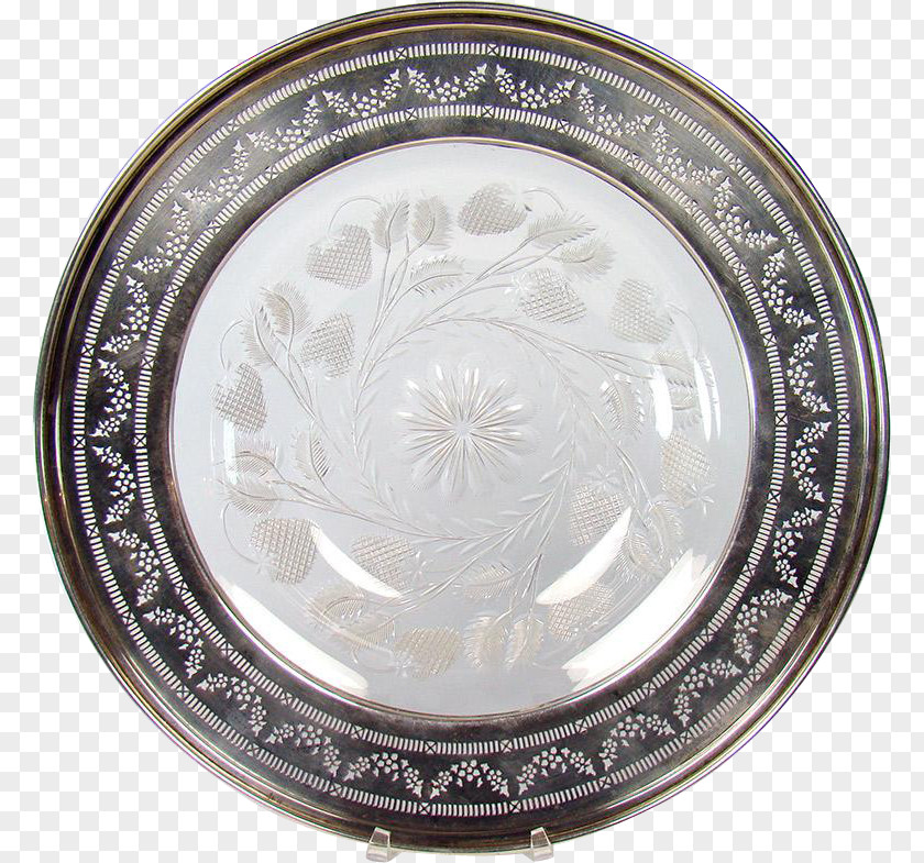 Plate Silver Glass Bowl Mirror PNG