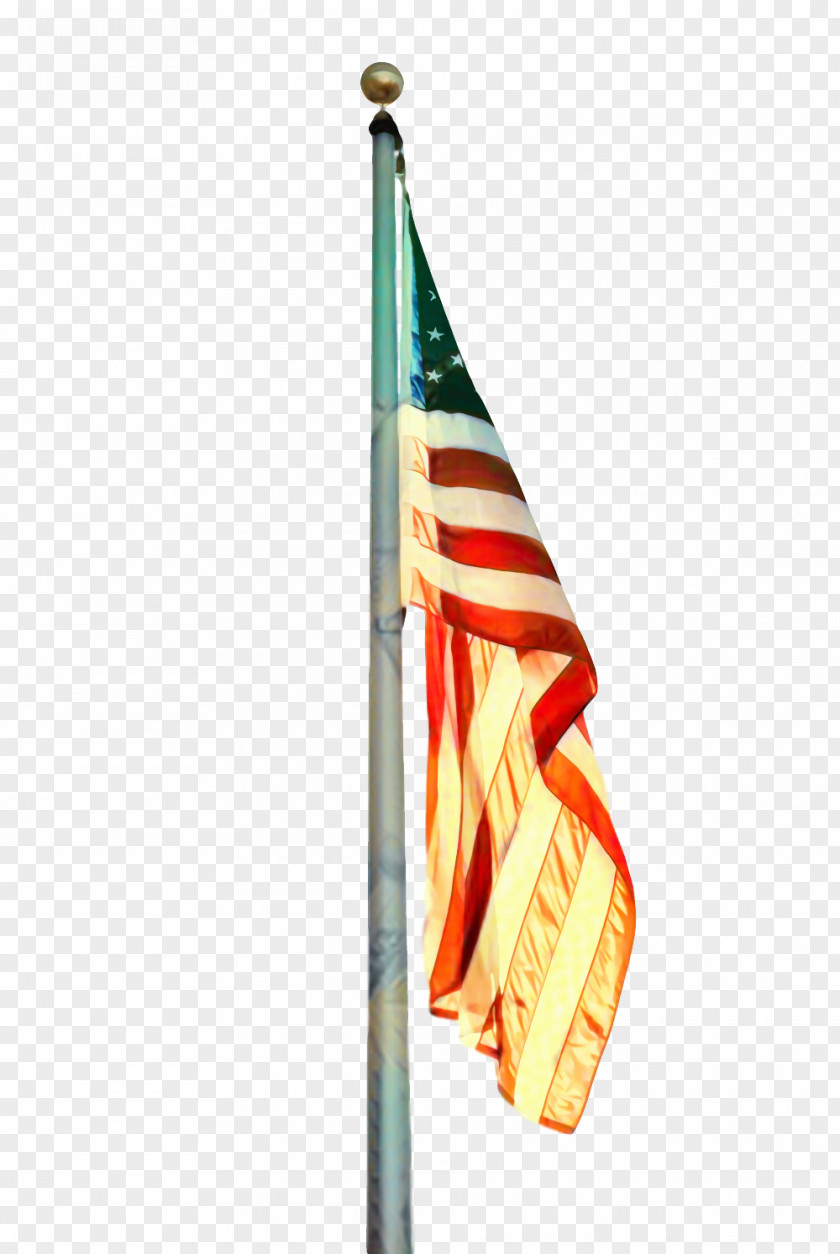 Pole United States Independence Day Flag PNG