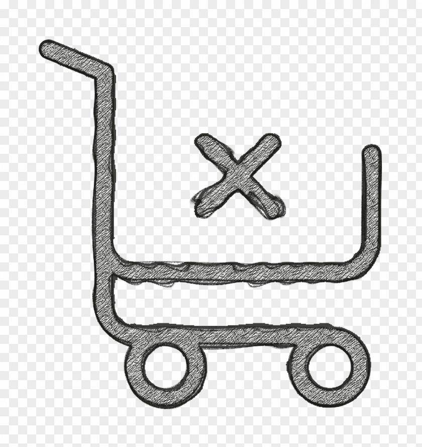 Supermarket Icon Shopping Cart Ecommerce Set PNG