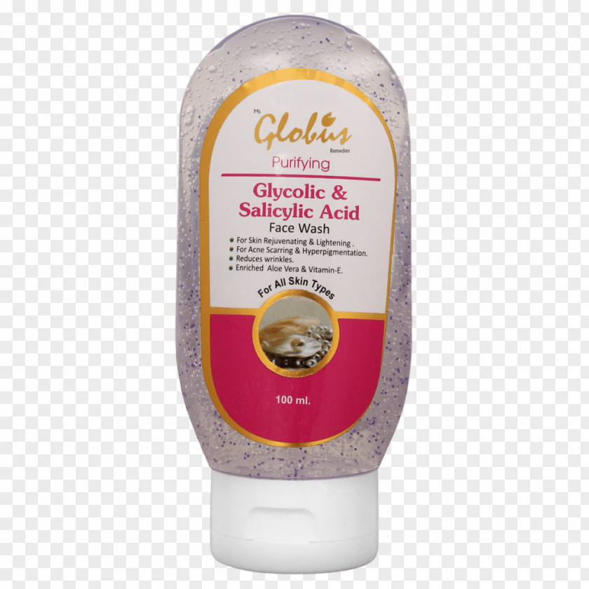 Facewash Cleanser Glycolic Acid Alpha Hydroxy Salicylic Exfoliation PNG