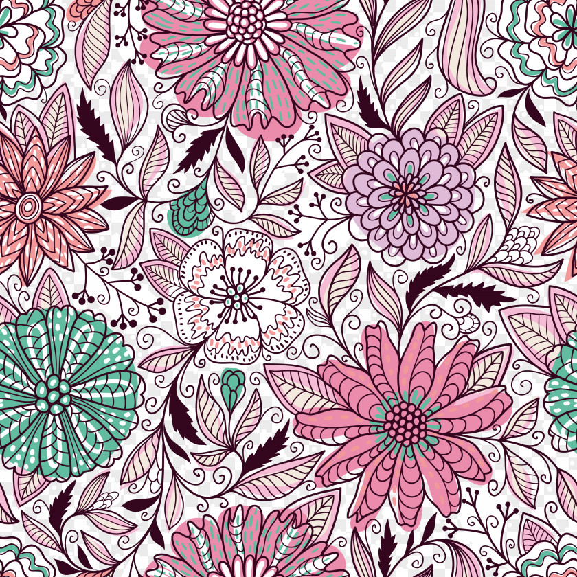 National Wind Flower Knitting Patterns Motif Pattern PNG