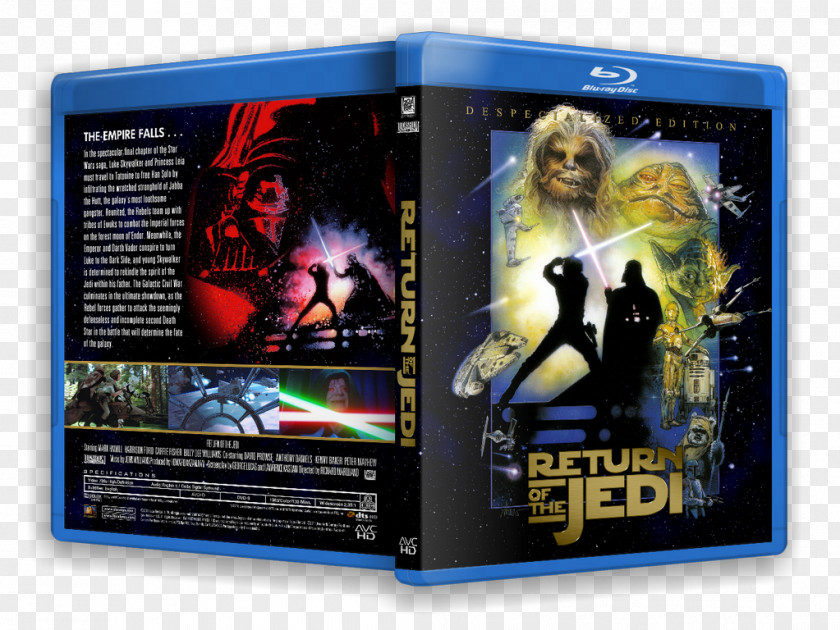 Star Wars Despecialized Blu Ray Boba Fett Jedi Harmy's Edition Film Poster PNG