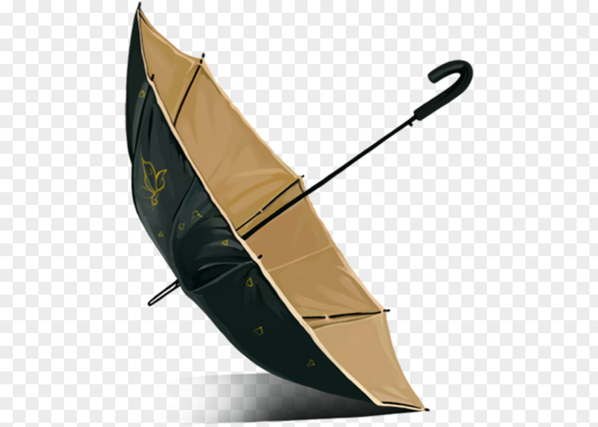 Umbrella Boating Painting PNG