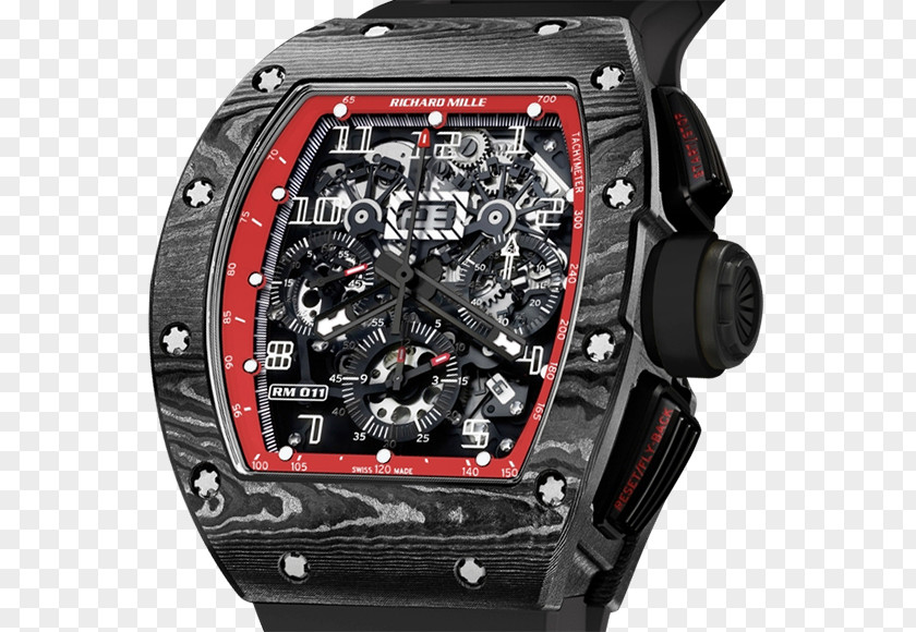 Watch Skeleton Richard Mille Strap Tourbillon PNG