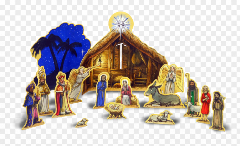 Background Nativity Cathedral Of The Most Holy Trinity Scene Bethlehem Christmas PNG