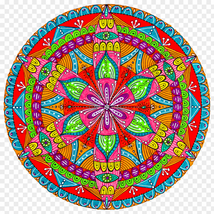 Circle Mandala Drawing Kaleidoscope Art PNG