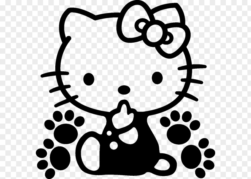Hello Kitty Sticker Wall Decal Bumper PNG