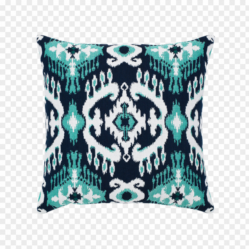 Pillow Throw Pillows Cushion Ikat Textile PNG