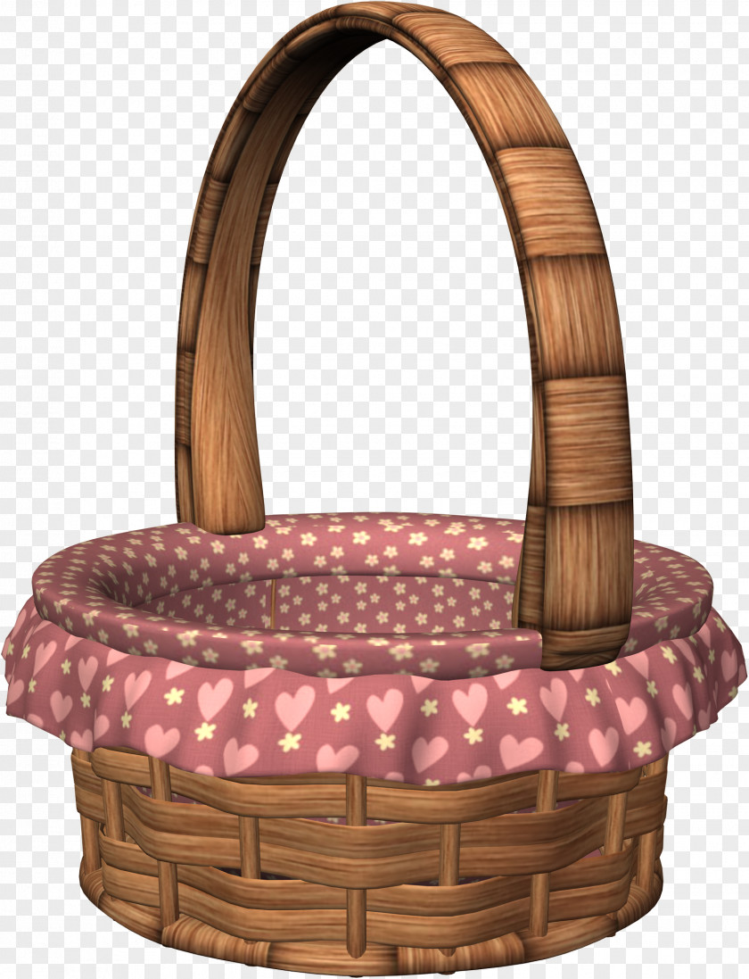 Basket Wicker Easter Egg Clip Art PNG