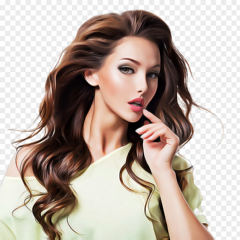 Hair Coloring Eyebrow Hairstyle Face Brown Long PNG