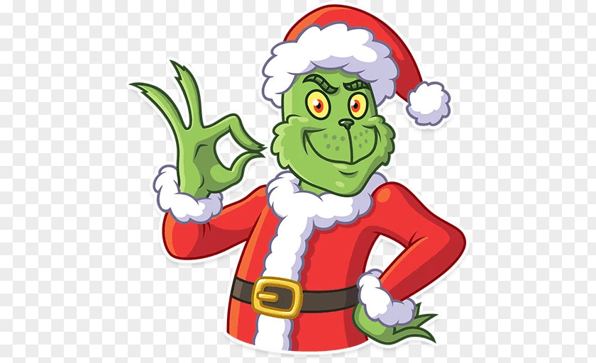 Santa Claus How The Grinch Stole Christmas! Sticker Clip Art PNG