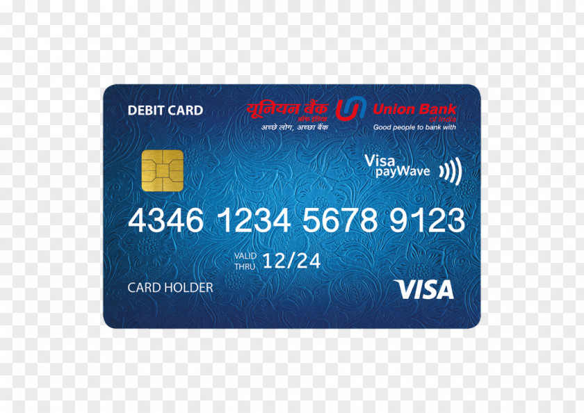 Credit Card Debit Union Bank Of India ATM Contactless Payment PNG