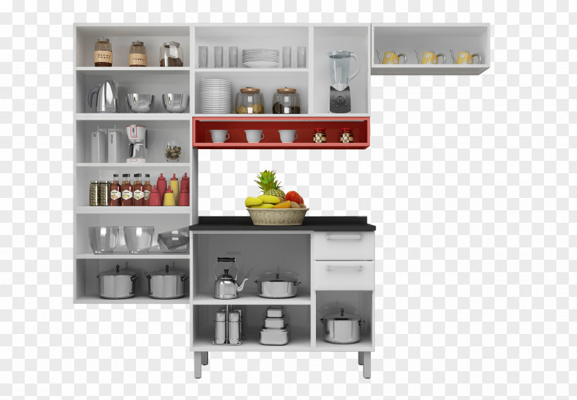 Kitchen Shelf Armoires & Wardrobes Refrigerator PNG