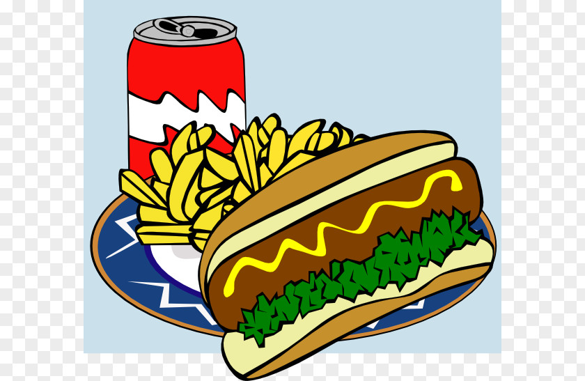 Luncheon Cliparts Hamburger Hot Dog French Fries Chicken Nugget Fast Food PNG