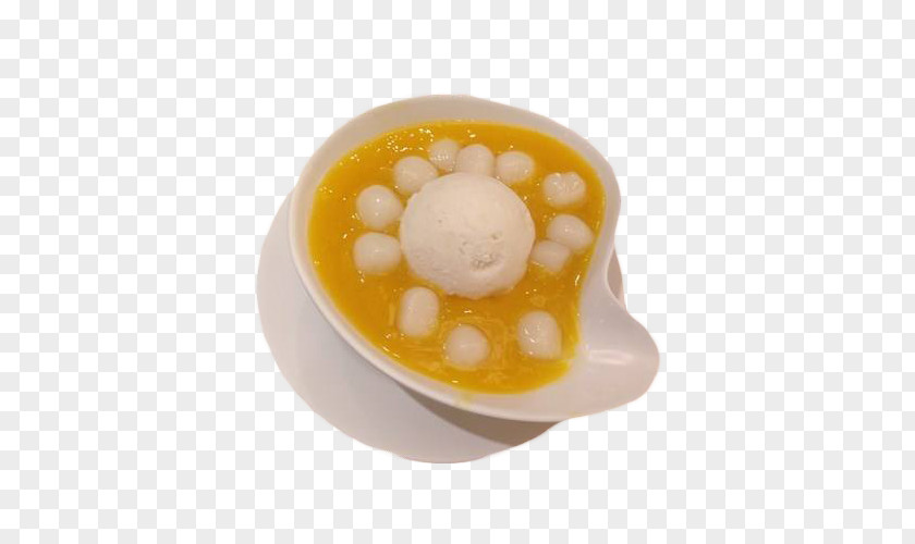 Small Glutinous Rice Dumpling Mango Juice And Ice Cream For Dessert Sticky PNG