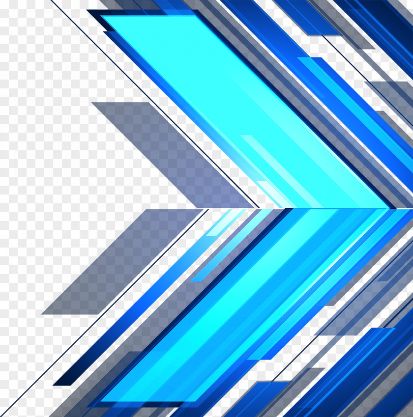 Blue Technology Background Line Geometric Shape PNG