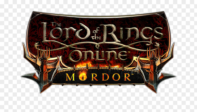 Lord Of The Rings Logo Online Sauron Massively Multiplayer Game Mordor PNG
