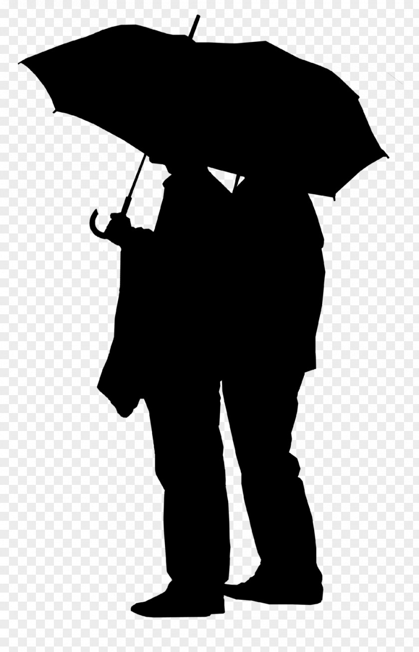 M Clip Art Character Male Silhouette Black & White PNG