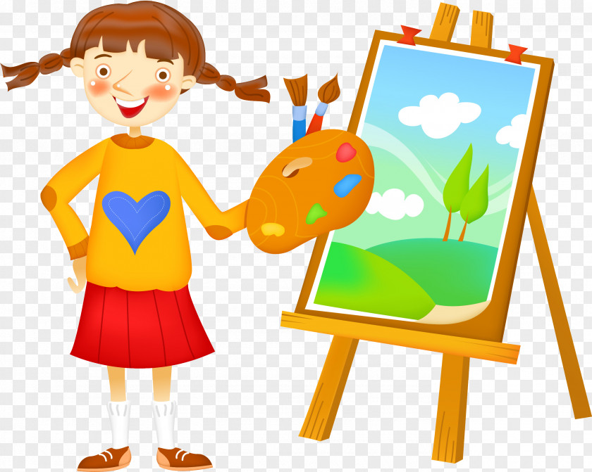 Painting Easel Art Clip PNG