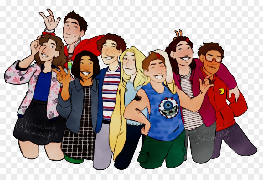 Team Animation Group Of People Background PNG