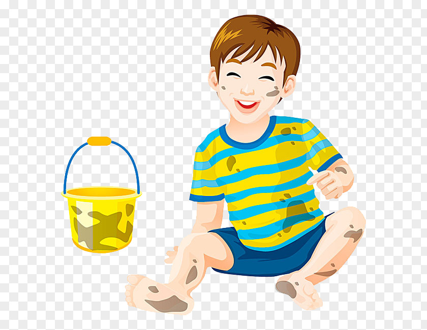 Bucket And Boy Clip Art PNG