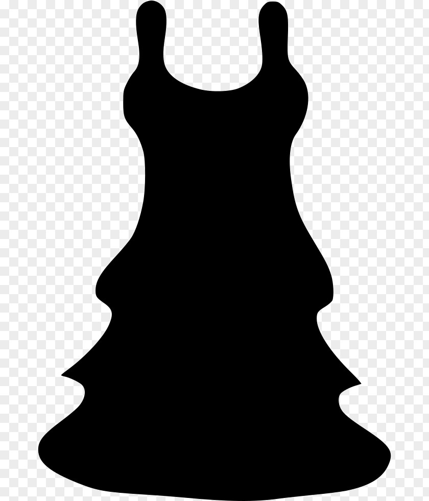 Dress Silhouette Black M Clip Art PNG