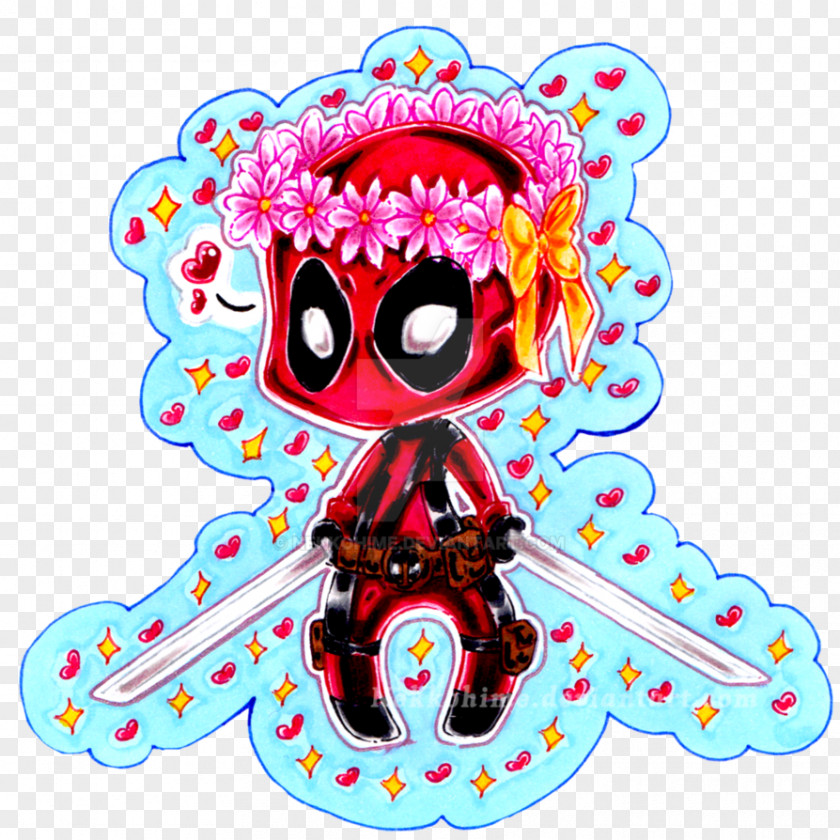 Line Octopus Pink M Character Clip Art PNG