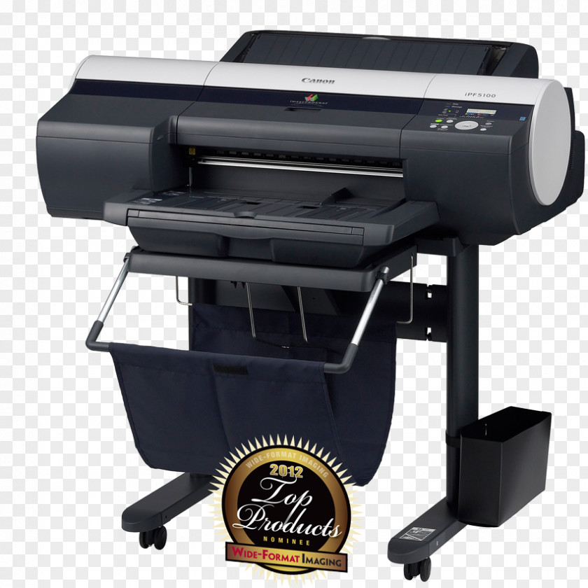 Red Ink Jet Wide-format Printer Canon ImagePROGRAF IPF5100 PNG