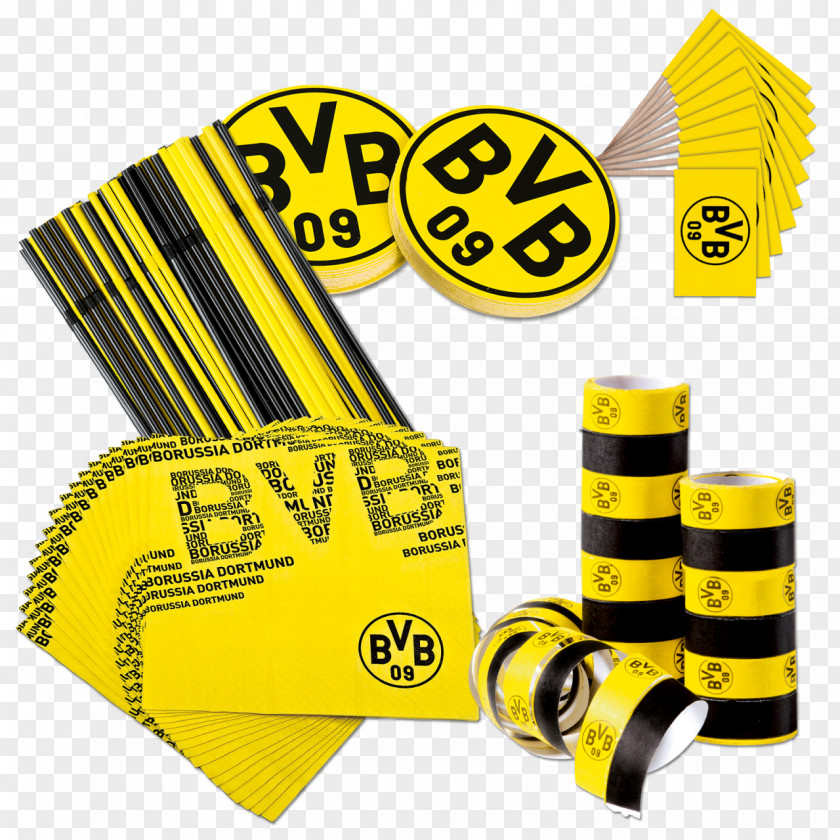 Servietten (20er-Set)Bvb Luftschlangen BVB 3er Set Borussia Dortmund BVB-Fanshop PNG
